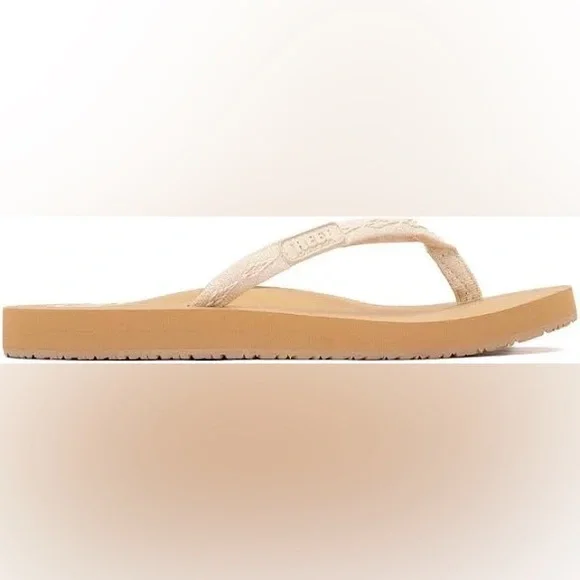 Reef Women's Ginger Soft Woven Slide Sandal 6 - Picture 4 of 7